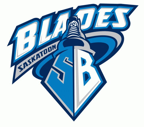 saskatoon blades 2004-pres primary logo iron on heat transfer...